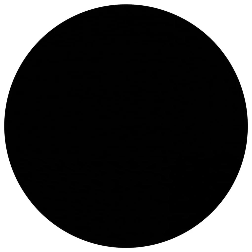 Τραπεζάκι Σαλονιού Μαύρο 40 εκ. από Ψημένο Γυαλί - Μαύρο