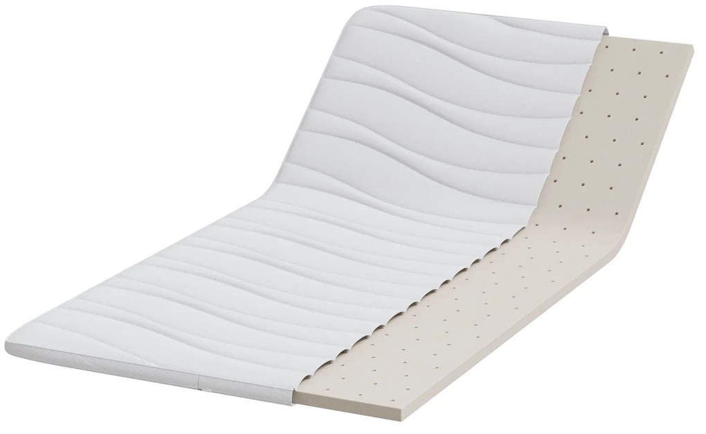 vidaXL Στρώματα Λευκό 100 x 200 cm Πολυεστέρας χωρίς κόλλα