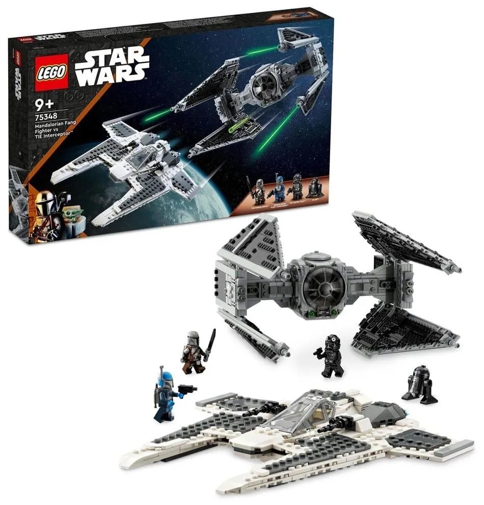 Μαχητικό Mandalorian Fang Εναντίον Αναχαιτιστικού Tie Interceptor 75348 957τμχ 9 ετών+ Star Wars Lego