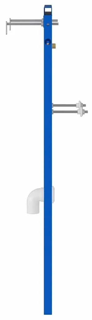 vidaXL Στήριγμα Τοίχου Μπάνιου Μπλε 50 x 17.5 x 136 εκ. Ατσάλι