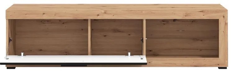 Έπιπλο Τηλεόρασης Remo Artisan Oak - Μαύρο Μάτ 162x41x43 εκ. 162x41x43 εκ.