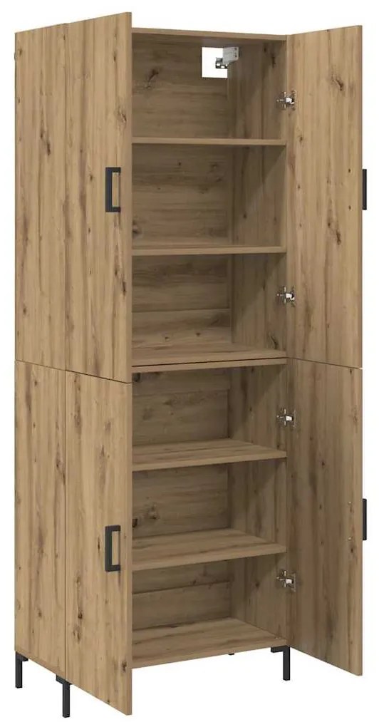vidaXL Highboard 2 pcs artisan δρυς 69.5 x 34 x 180 εκ.
