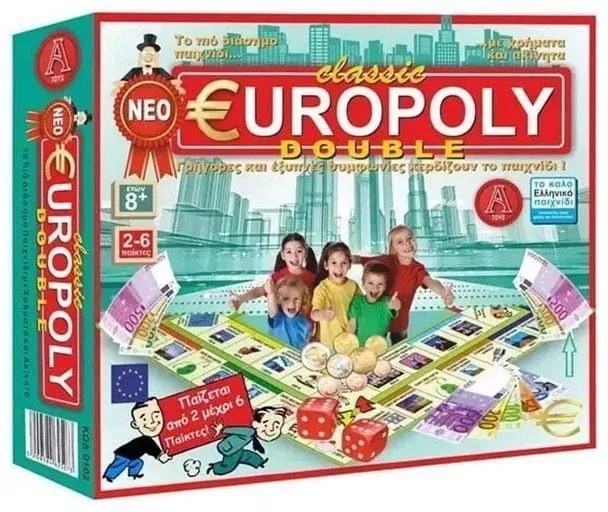 Επιτραπέζιο Παιχνίδι Classic Europoly Double NO.0305 - Board game-X0017-93868