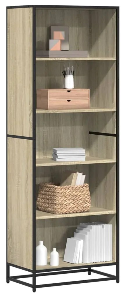 vidaXL Βιβλιοθήκη Sonoma Oak 60x35x170,5 cm Ξύλινη κατασκευή