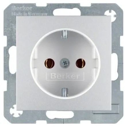 Πρίζα Σούκο Αλουμίνιο Ματ Berker 41431404 Hager-41431404-Αλουμίνιο 41431404