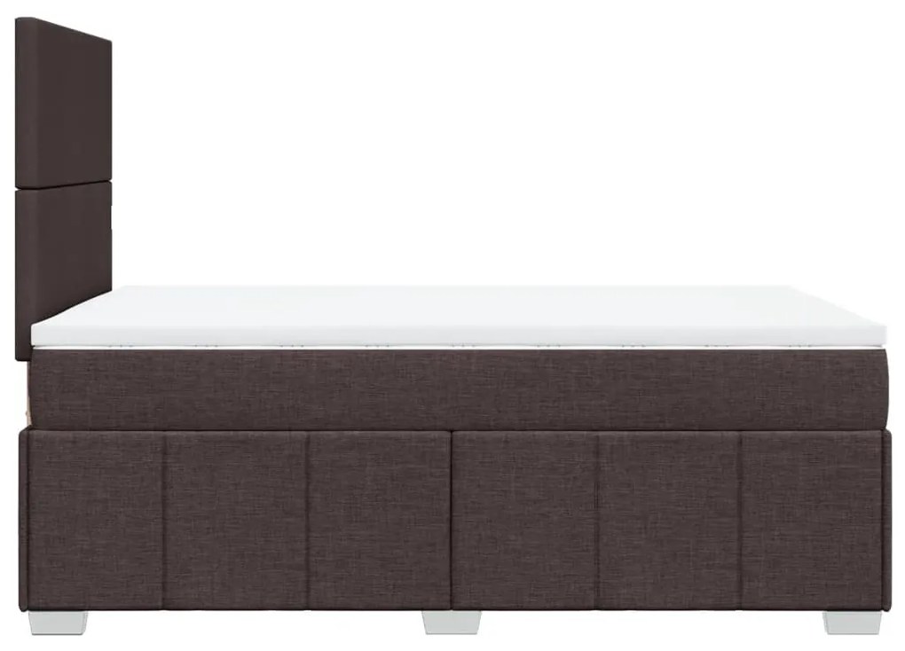 ΚΡΕΒΑΤΙ BOXSPRING ΜΕ ΣΤΡΩΜΑ ΣΚΟΥΡΟ ΚΑΦΕ 120X190 ΕΚ ΥΦΑΣΜΑΤΙΝΟ 3293903