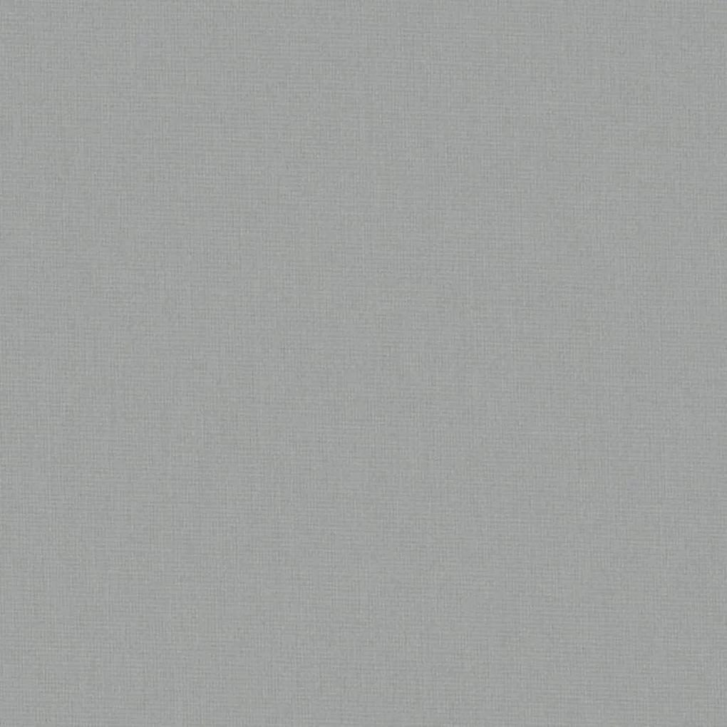 Παρκοκρέβατο Βρεφικό με Στρώμα Ανοιχτό Γκρι από Λινό Ύφασμα - Γκρι