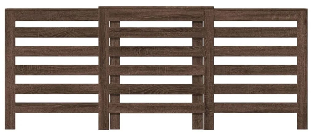 vidaXL Κάλυμμα Καλοριφέρ Καφέ Δρυς 205x21,5x83,5εκ. Επεξεργασμένο Ξύλο