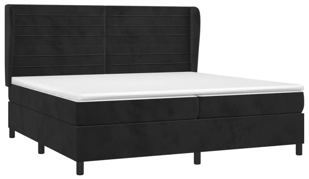 ΚΡΕΒΑΤΙ BOXSPRING ΜΕ ΣΤΡΩΜΑ ΜΑΥΡΟ 200X200 ΕΚ. ΒΕΛΟΥΔΙΝΟ 3129293