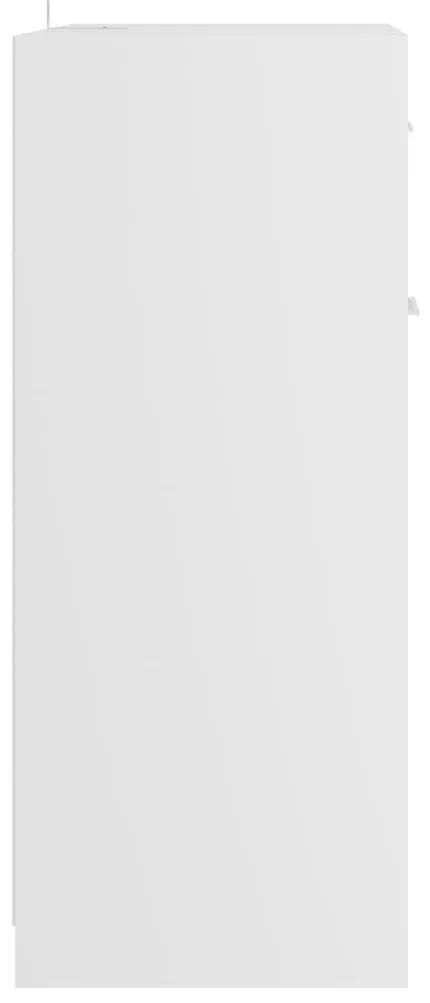 Ντουλάπι Μπάνιου Λευκό 60 x 33 x 80 εκ. από Επεξ. Ξύλο - Λευκό