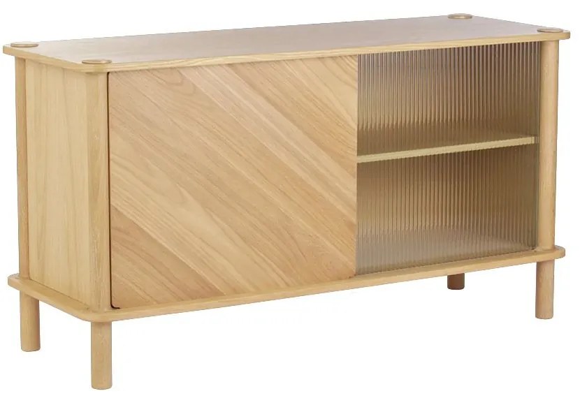 Μπουφές Italic Oak/Glass Doors 5523C5523-2 135x48x73.4cm Oak Natural