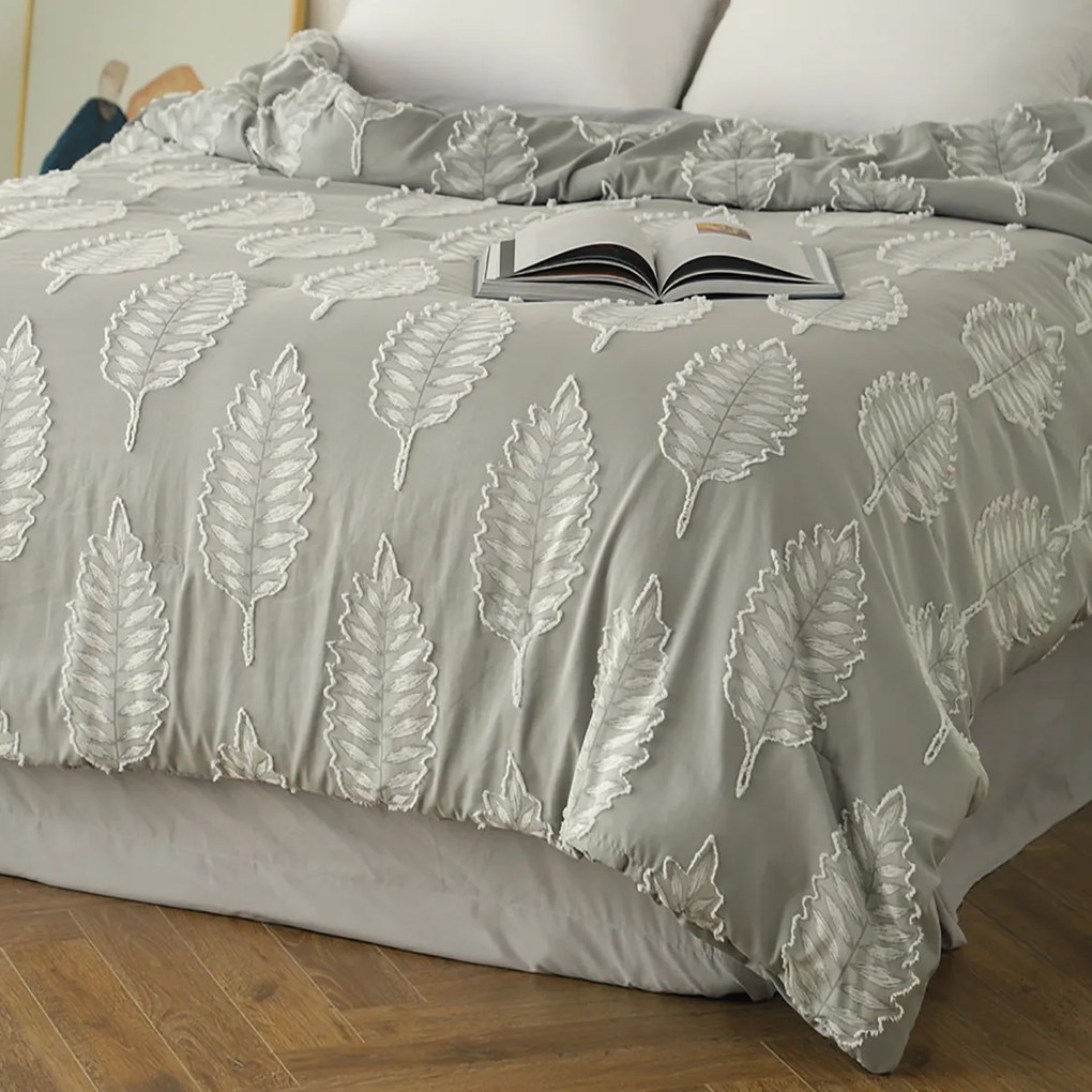 Κουβερλί (220x240) Hotel Grey 100% Polyester