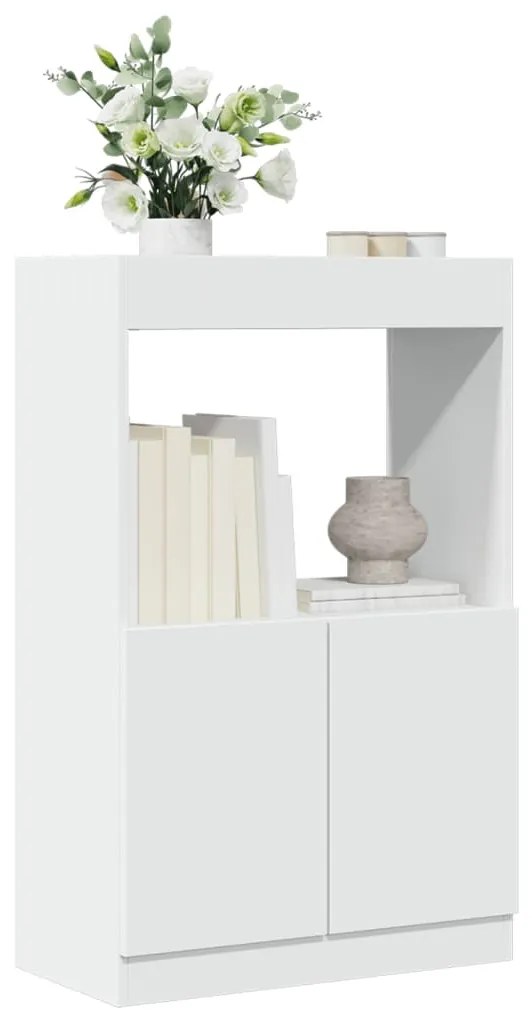 vidaXL Ντουλάπι Λευκό 63x33x100 εκ. από Επεξεργασμένο Ξύλο