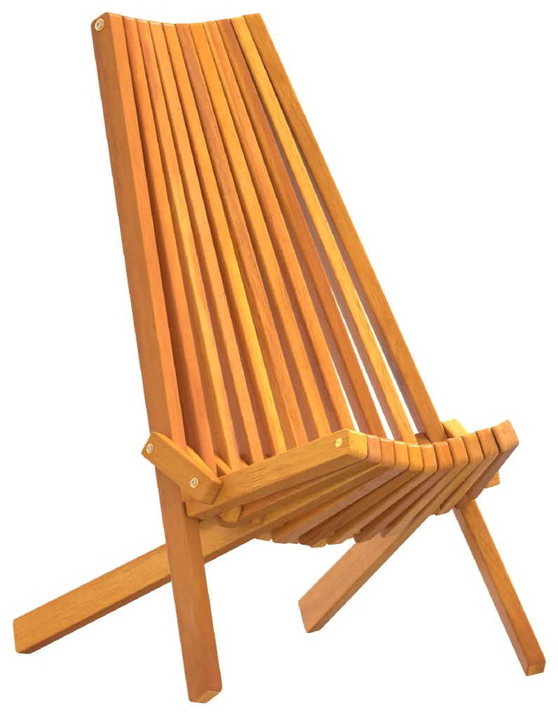 vidaXL Φορητές καρέκλες κήπου 2 pcs Καφέ 56 x 69 x 84 μ