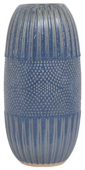 Βάζο Διακοσμητικό 30cm Blue 1-0033-00-034 Etiquette Κεραμικό