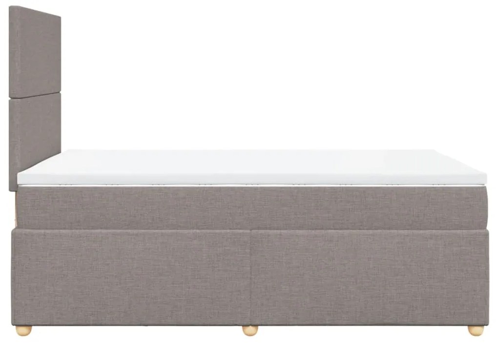 ΚΡΕΒΑΤΙ BOXSPRING ΜΕ ΣΤΡΩΜΑ TAUPE 120X200 ΕΚ. ΥΦΑΣΜΑΤΙΝΟ 3293544