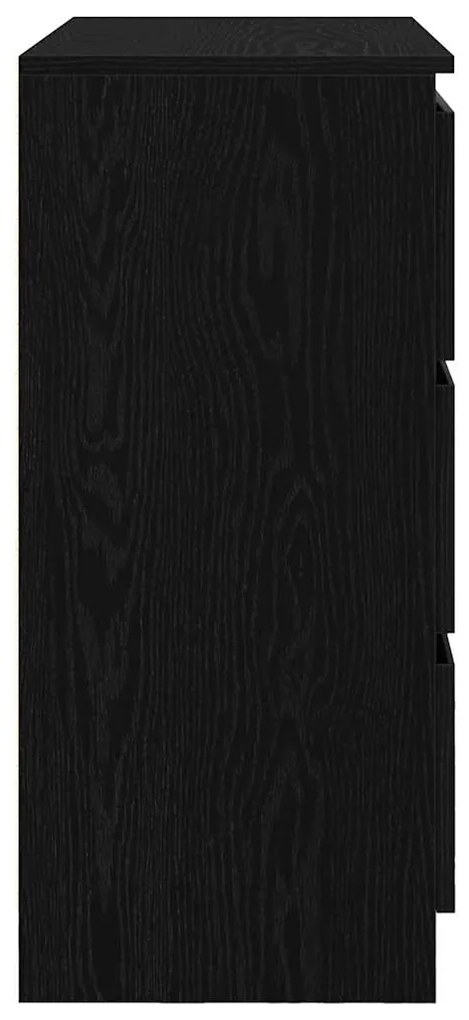 vidaXL Ντουλάπι Μαύρη βελανιδιά 80x35x76 εκ. Επεξεργασμένο Ξύλο