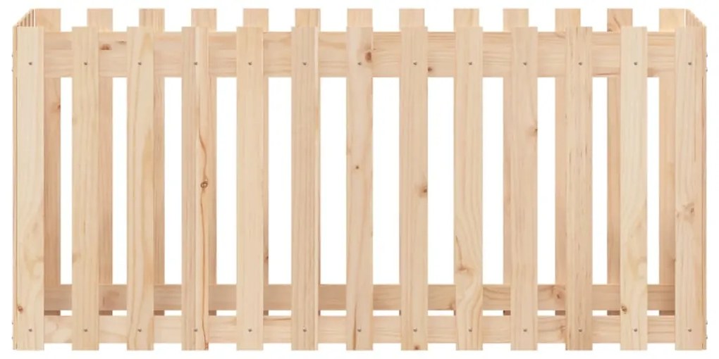 vidaXL Ζαρντινιέρα Υπερυψωμένη Σχ Φράχτη 150 x 50 x 70 εκ. Μασίφ Πεύκο