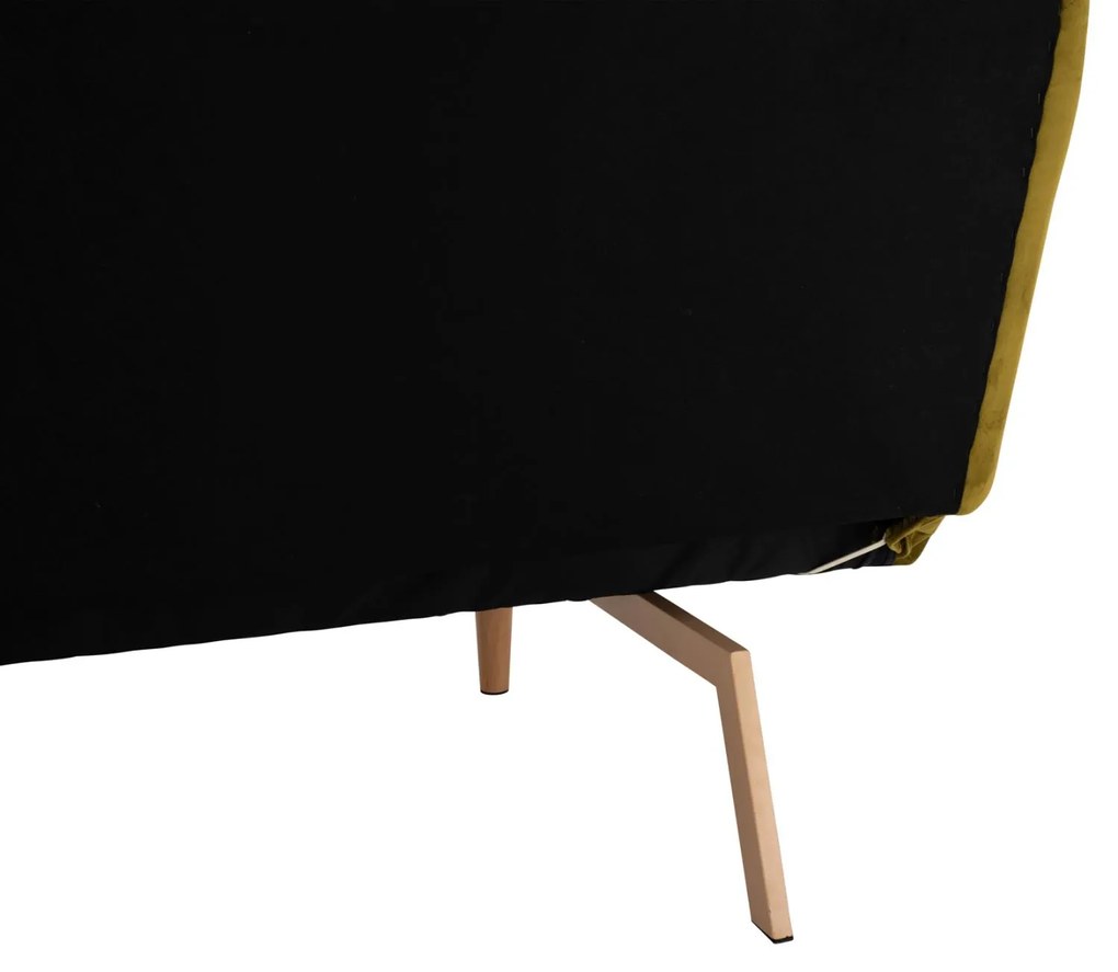 Καναπές - Κρεβάτι Τριθέσιος Βελούδο Λαδί 193x85x88Υ εκ. 193x85x88 εκ.