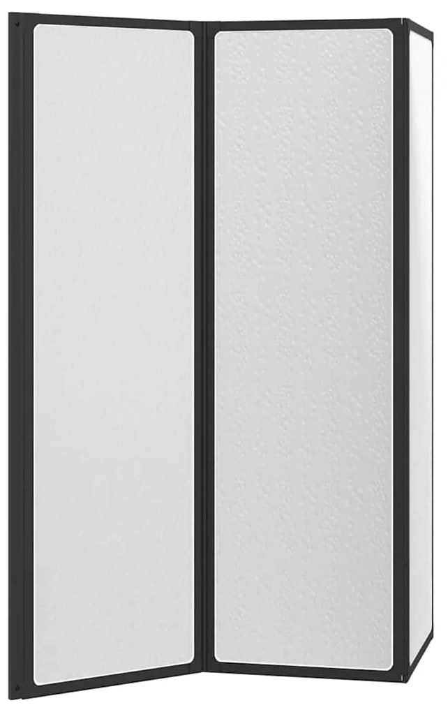 vidaXL Πτυσσόμενο Διαχωριστικό Μπανιέρας 141 x 132 cm 3 Πάνελ