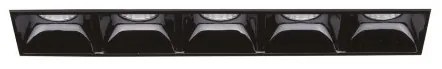 Χωνευτό Γραμμικό Φωτιστικό LED 12,5W Μαύρο 4000K Trimless Lika 267906 Ideal Lux 267906