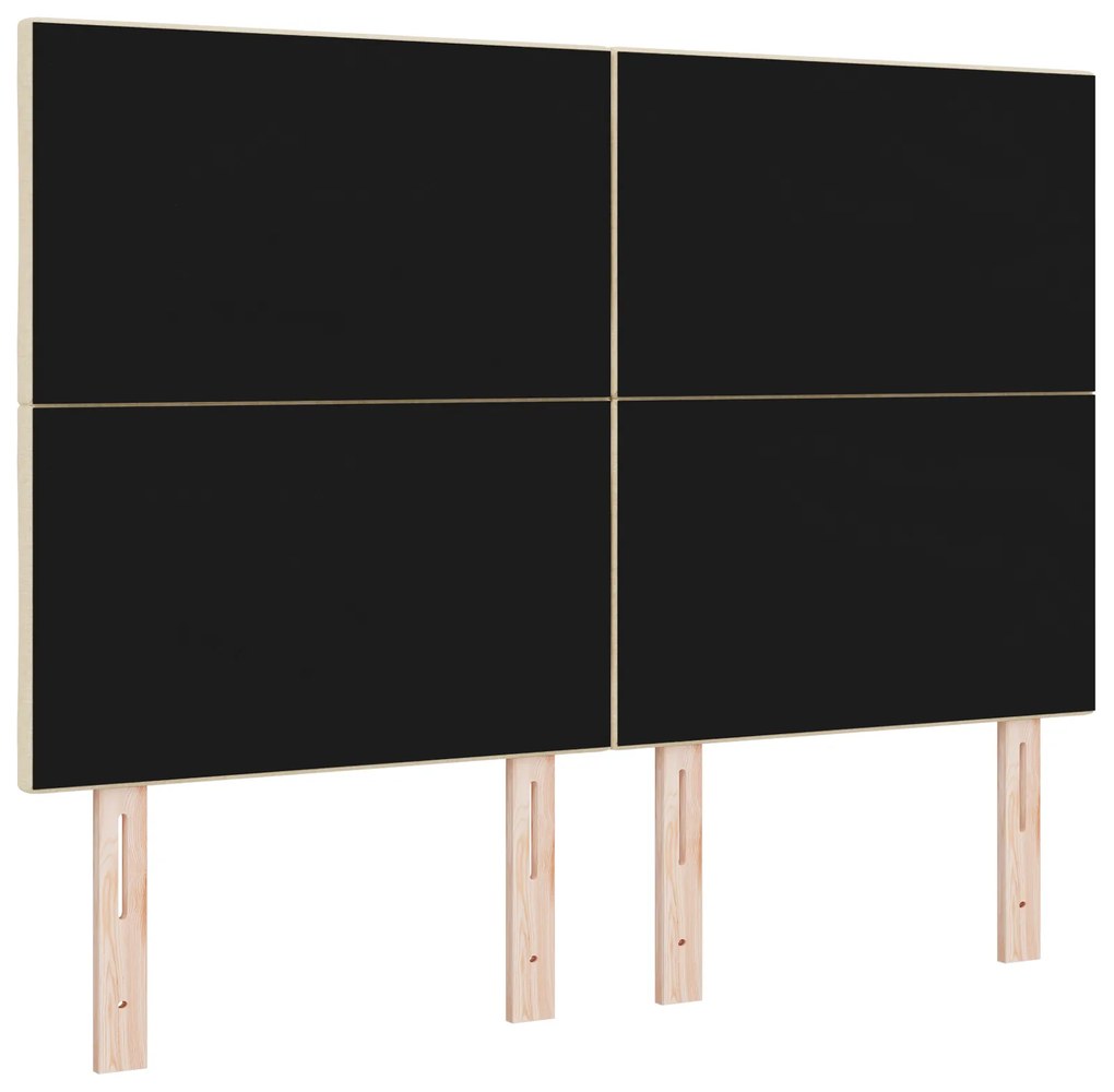 vidaXL Κεφαλάρι  Διαμαντιών Σχέδιο Κρεμ 140 cm Υφάσματος