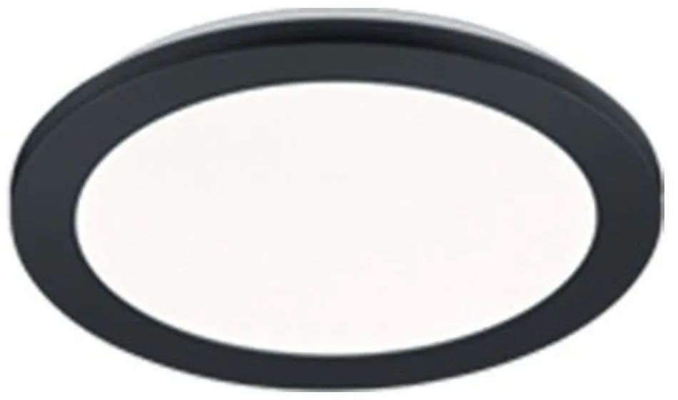 Φωτιστικό Οροφής - Πλαφονιέρα Camillus R62922432 24W Led Φ40cm 3cm Black Mat RL Lighting Plastic