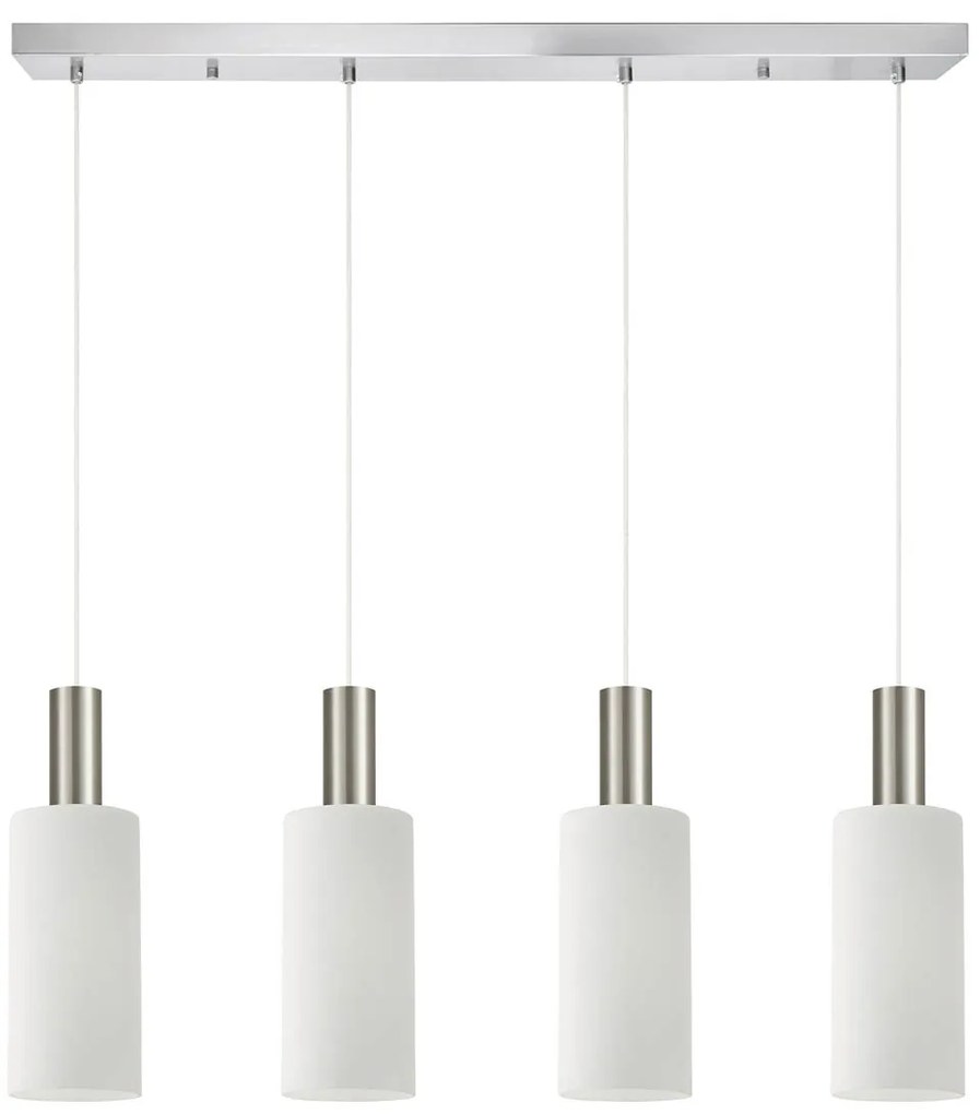 Φωτιστικό Οροφής Πολύφωτο Homelighting 77-8476 Nickel/White