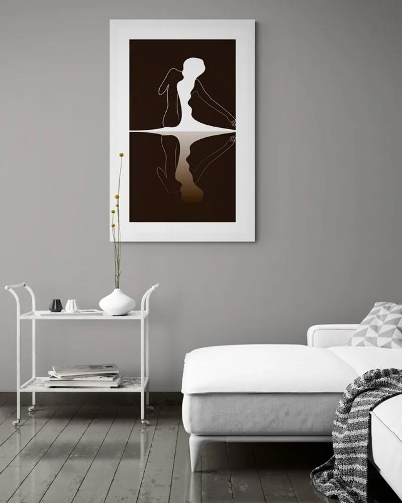 Αφίσα με πασπαρτού Γυναικείο μυστικό - 60x90 white