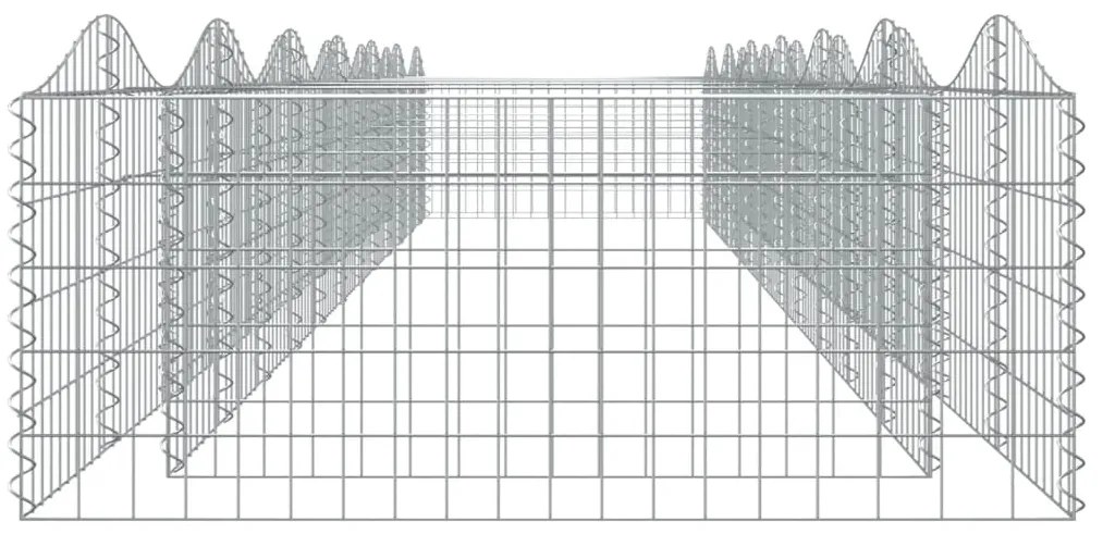 vidaXL Συρματοκιβώτιο Τοξωτό 600x100x50 εκ. από Γαλβανισμένο Σίδερο