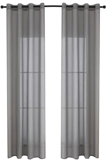Beauty Home Ύφασμα κουρτίνας με το μέτρο γάζα Sharp Art 8448 Φ300 Άνθρακί