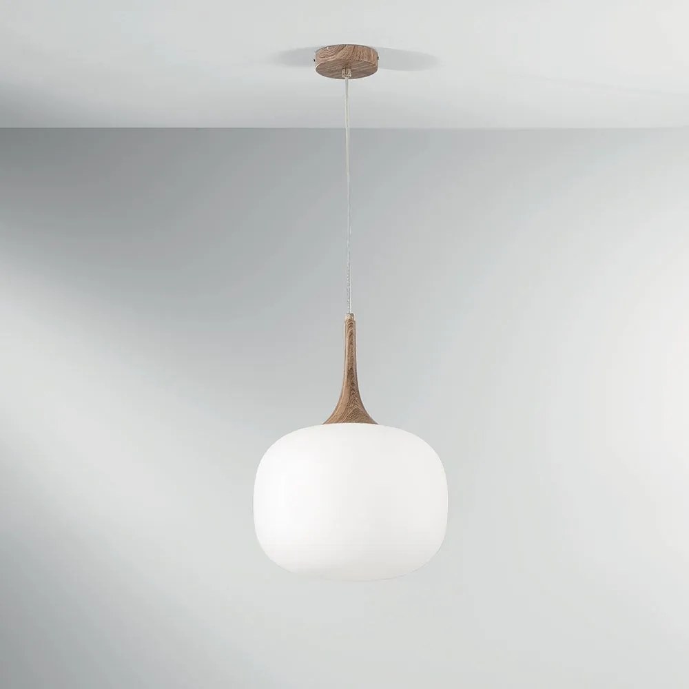 Φωτιστικό Οροφής Κρεμαστό I-Jaipur-S30-BCO E27 150x30x25cm White-Natural Luce Ambiente Design