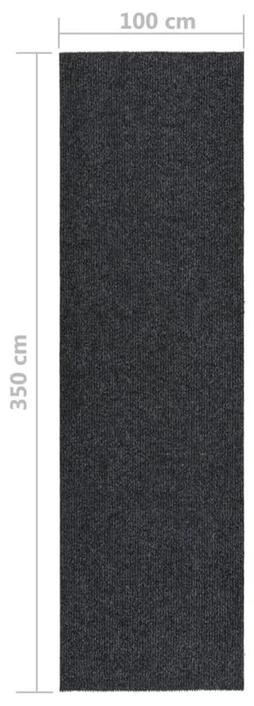 Χαλί Διάδρομος / Συλλέκτης Βρωμιάς Ανθρακί 100 x 350 εκ. - Ανθρακί