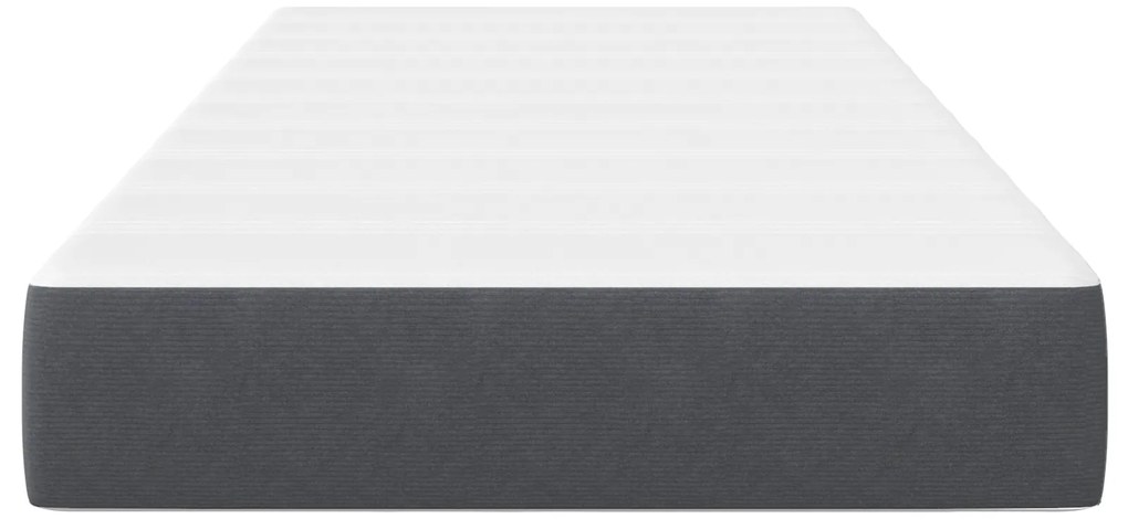vidaXL Στρώμα με Ελατήρια Pocket Σκούρο Γκρι Μεσαίο 100x200x20 εκ Υφασμάτινο