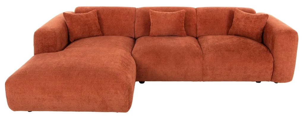 Γωνιακός Καναπές BRICKEN C3275.03L Αριστερή γωνία Κεραμιδί Ύφασμα 282x160x72Υεκ. 282x160x72 εκ.