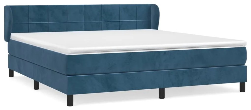 ΚΡΕΒΑΤΙ BOXSPRING ΜΕ ΣΤΡΩΜΑ ΣΚΟΥΡΟ ΜΠΛΕ 160X200 ΕΚ. ΒΕΛΟΥΔΙΝΟ 3127503