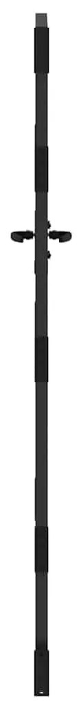 vidaXL Πύλη Κήπου Μαύρο 105 x 175 cm Ατσάλι με Επικάλυψη Πούδρας