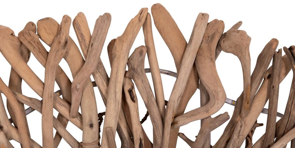 Φωτιζόμενο Διακοσμητικό Τοίχου DREAMER2 C4428 Driftwood με ταινία LED 90x90x7(πάχος) εκ. 90x90x7 εκ.