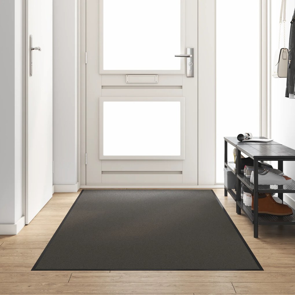 vidaXL Πατάκι πόρτας πλενόμενο σε ανθρακί 120x250 εκ.