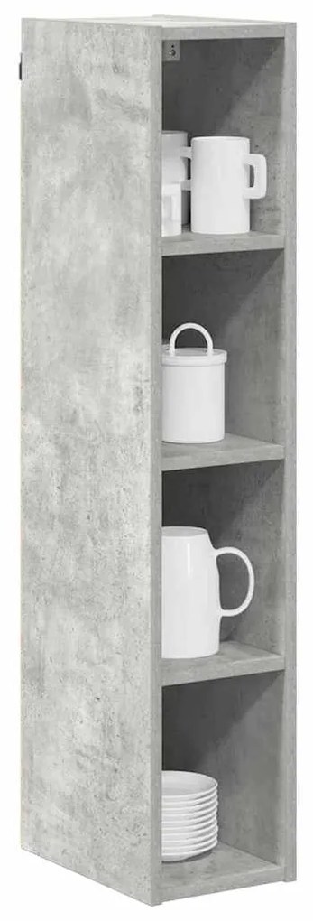 vidaXL Κρεμαστό ντουλάπι Σκυρόδεμα Γκρι 20 x 29,5 x 100 εκ.