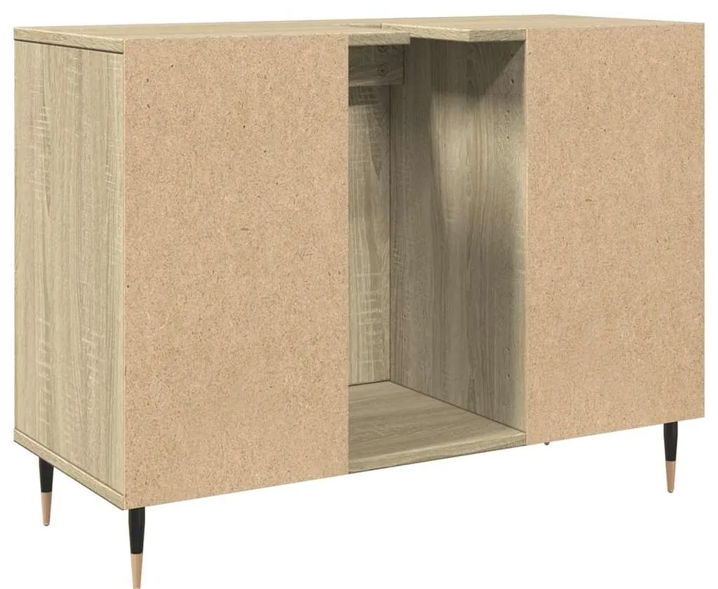 vidaXL Ντουλάπι Μπάνιου Sonoma Δρυς 80 x 33 x 60 εκ. από Επεξεργ. Ξύλο