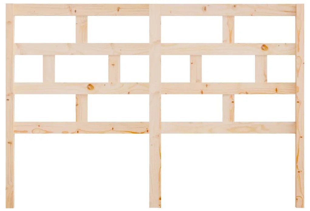 vidaXL Κεφαλάρι Κρεβατιού 146x4x100 εκ. από Μασίφ Ξύλο Πεύκου