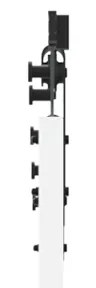 vidaXL Συρόμενη Πόρτα με Σετ Υλικών Λευκή 78x232 cm Μασίφ Ξύλο Πεύκο