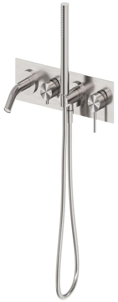 Sparke MUSA-18 Εντοιχιζόμενος Μίκτης Μπάνιου 2 Εξόδων Brushed Nickel