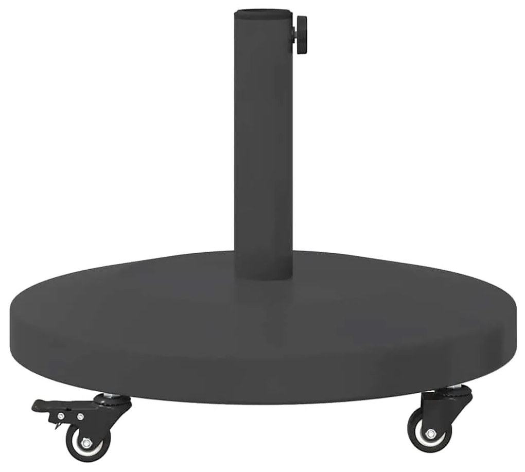 vidaXL Εξωτερική βάση ομπρέλας Σκούρο γκρι 48 x 48 x 32 εκ.