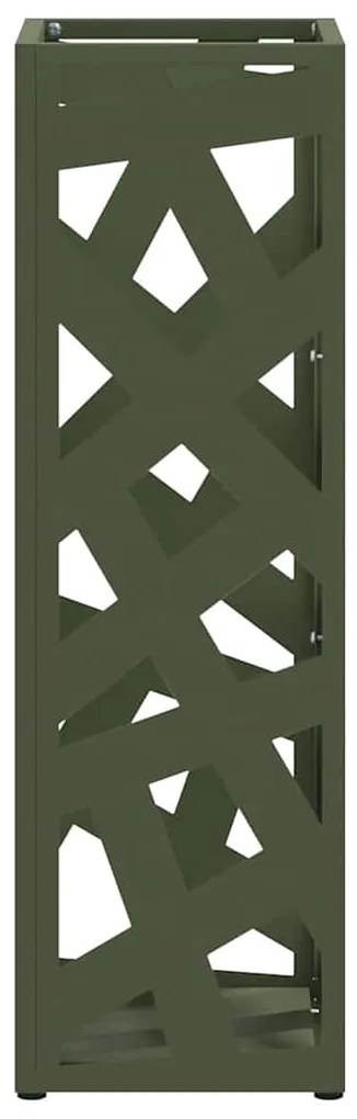 vidaXL Σχέδιο & βάση αποθήκευσης Ελιά 15.5 x 15.5 x 49 εκ Μέταλλο