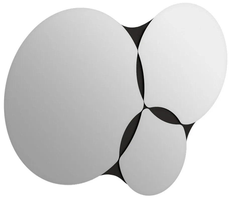 Καθρέφτης Τοίχου Gora 0241569 75,4x2,2x51,2cm Black Μοριοσανίδα, Μελαμίνη