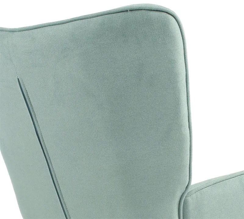Πολυθρόνα Fluffy pakoworld βελούδο χρώμα βεραμάν-φυσικό 75x69x96εκ - Ύφασμα - 255-000001