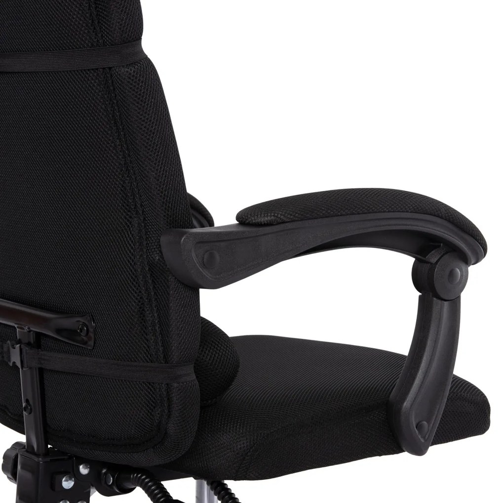 ΚΑΡΕΚΛΑ ΓΡΑΦΕΙΟΥ CRONER  ΜΑΥΡΟ MESH-ΜΕΤΑΛ.ΒΑΣΗ-NYLON ΣΚΕΛΕΤΟΣ 58x50x120Υεκ.
