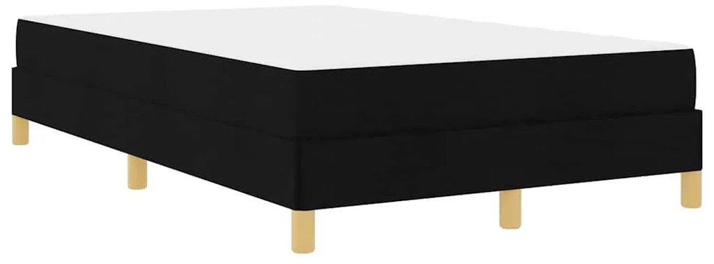 vidaXL Κρεβάτι με ελατήρια Μαύρο, Καφέ 120 x 190 cm